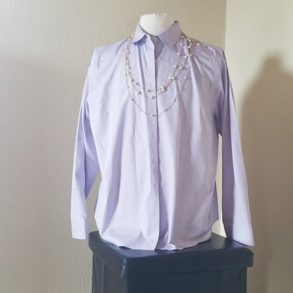 Jones New York Purple Button Down